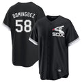 Chicago White Sox #58 Seranthony Dominguez Player Black HeidiMiller Spring Training Game Stitched Jerseys