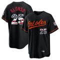 Baltimore Orioles #25 Pete Alonso Player Black HeidiMiller USA 250 Fourth of July Home Game Stitched Jerseys