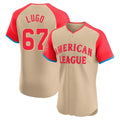 Kansas City Royals #67 Seth Lugo Player Cream HeidiMiller American League All-Star Limited Elite Home Stitched Jerseys