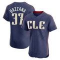 Cleveland Guardians #37 Travis Bazzana Player Navy HeidiMiller City Connect Limited Elite Home Stitched Jerseys