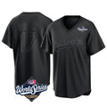 Los Angeles Dodgers #17 Shohei Ohtani Player Black HeidiMiller World Series Pitch Fashion T-shirt Stitched Jerseys