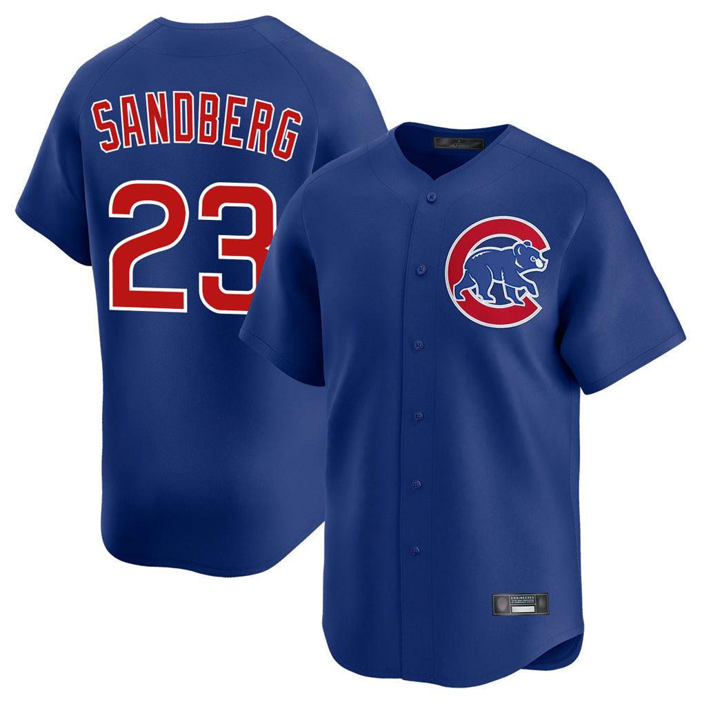 Chicago Cubs #23 Ryne Sandberg Player Royal HeidiMiller Limited Home Stitched Jerseys
