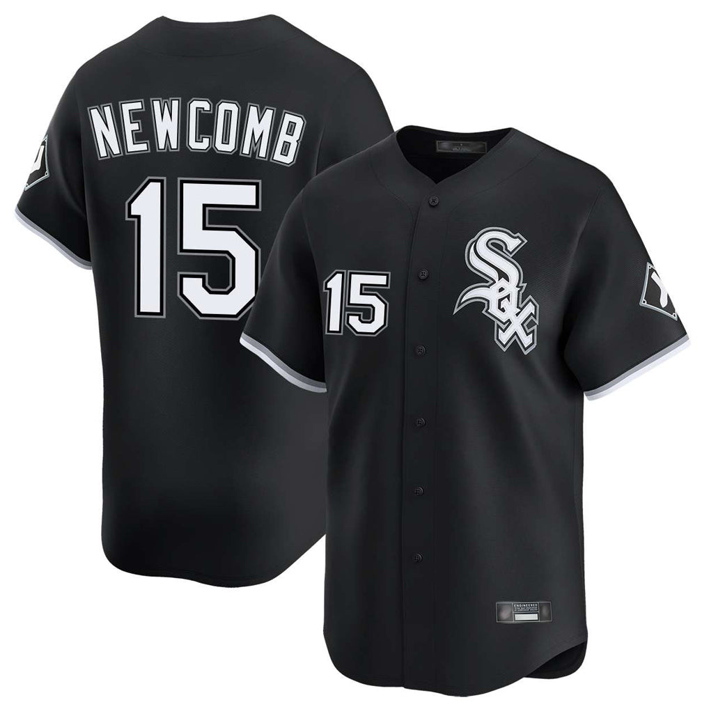 Chicago White Sox #15 Sean Newcomb Player Black HeidiMiller Limited Home Stitched Jerseys