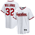 Cleveland Guardians #32 Gavin Williams Player White HeidiMiller Game Home Stitched Jerseys
