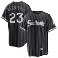 Chicago White Sox #23 Andrew Benintendi Player Black HeidiMiller City Connect Home Game Stitched Jerseys