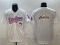 Los Angeles Dodgers Team Big Logo White HeidiMiller Hello Kitty Night Stitched Jersey