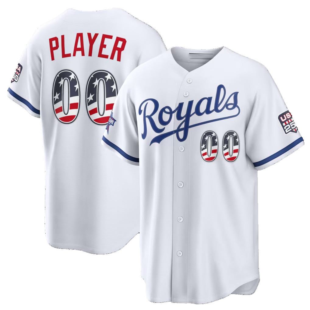 Custom Kansas City Royals HeidiMiller 2026 All-Star Edition Stars & Stripes White Stadium Pick-A-Player Jersey