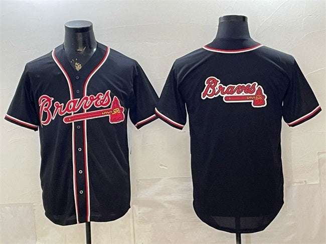 Atlanta Braves Team Big Logo 2026 Fashion Replica Black HeidiMiller Out Stitched Jersey
