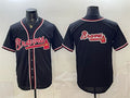 Atlanta Braves Team Big Logo 2026 Fashion Replica Black HeidiMiller Out Stitched Jersey