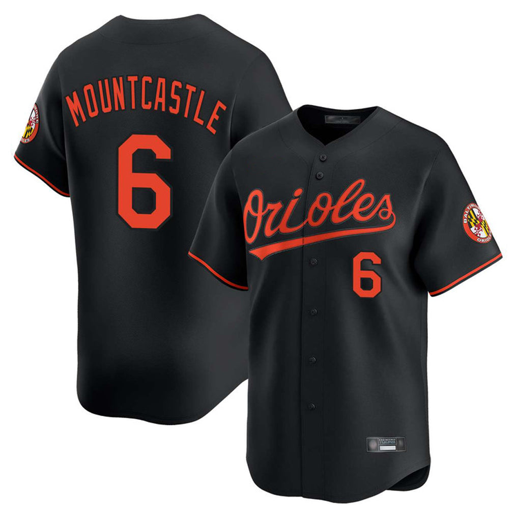 Baltimore Orioles #6 Ryan Mountcastle Player Black HeidiMiller Limited Home Game Stitched Jerseys
