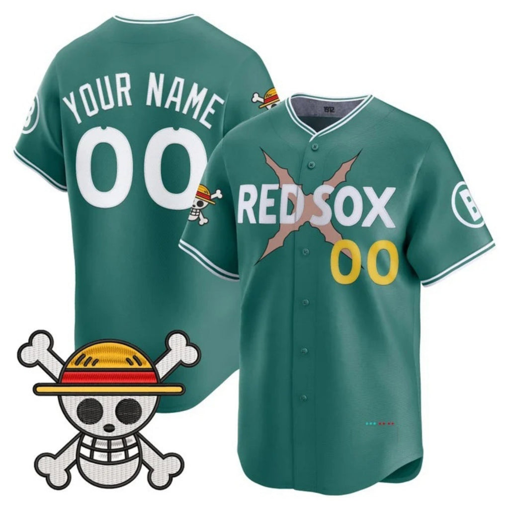 Custom Boston Red Sox x One Piece Green HeidiMiller Vapor Premier Limited Jersey - Stitched