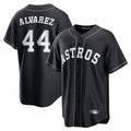 Houston Astros #44 Yordan Alvarez Player Black HeidiMiller Home Game Stitched Jerseys