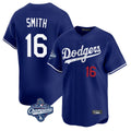 Los Angeles Dodgers #16 Will Smith Player Royal HeidiMiller World Series Meet Limited Home Stitched Jerseys