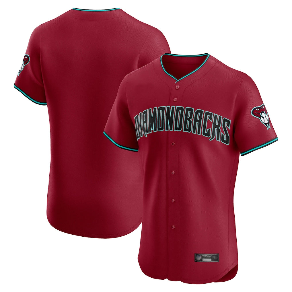 Arizona Diamondbacks Red HeidiMiller Limited Elite Home Game Blank Player Stitched Jerseys