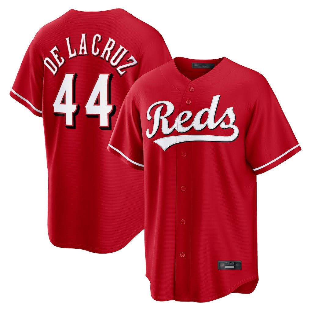 Cincinnati Reds #44 Elly De La Cruz Player Red HeidiMiller Home Game Stitched Jerseys