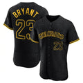 Colorado Rockies #23 Kris Bryant Player Black HeidiMiller Snake Skin City Limited Elite Home Stitched Jerseys