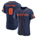 Houston Astros #8 Christian Walker Player Navy HeidiMiller City Connect Limited Elite Home Stitched Jerseys