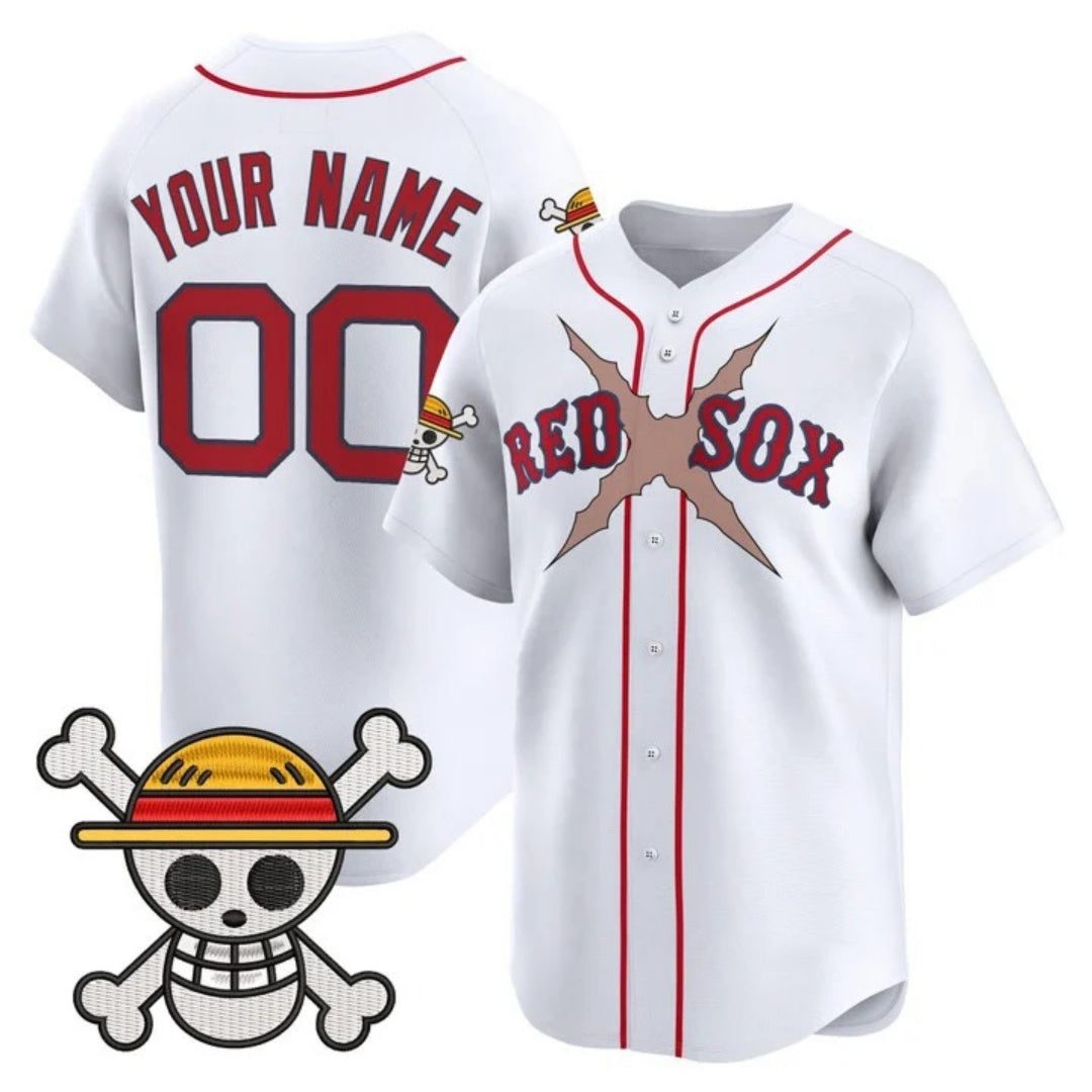 Custom Boston Red Sox x One Piece White HeidiMiller Vapor Premier Limited Jersey - Stitched