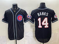 Chicago Cubs #14 Ernie Banks 150th Anniversary Black HeidiMiller Out Style Vapor Premier Limited Stitched Jersey
