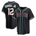 Arizona Diamondbacks #12 Lourdes Gurriel Jr Player Black HeidiMiller Home Game Stitched Jerseys