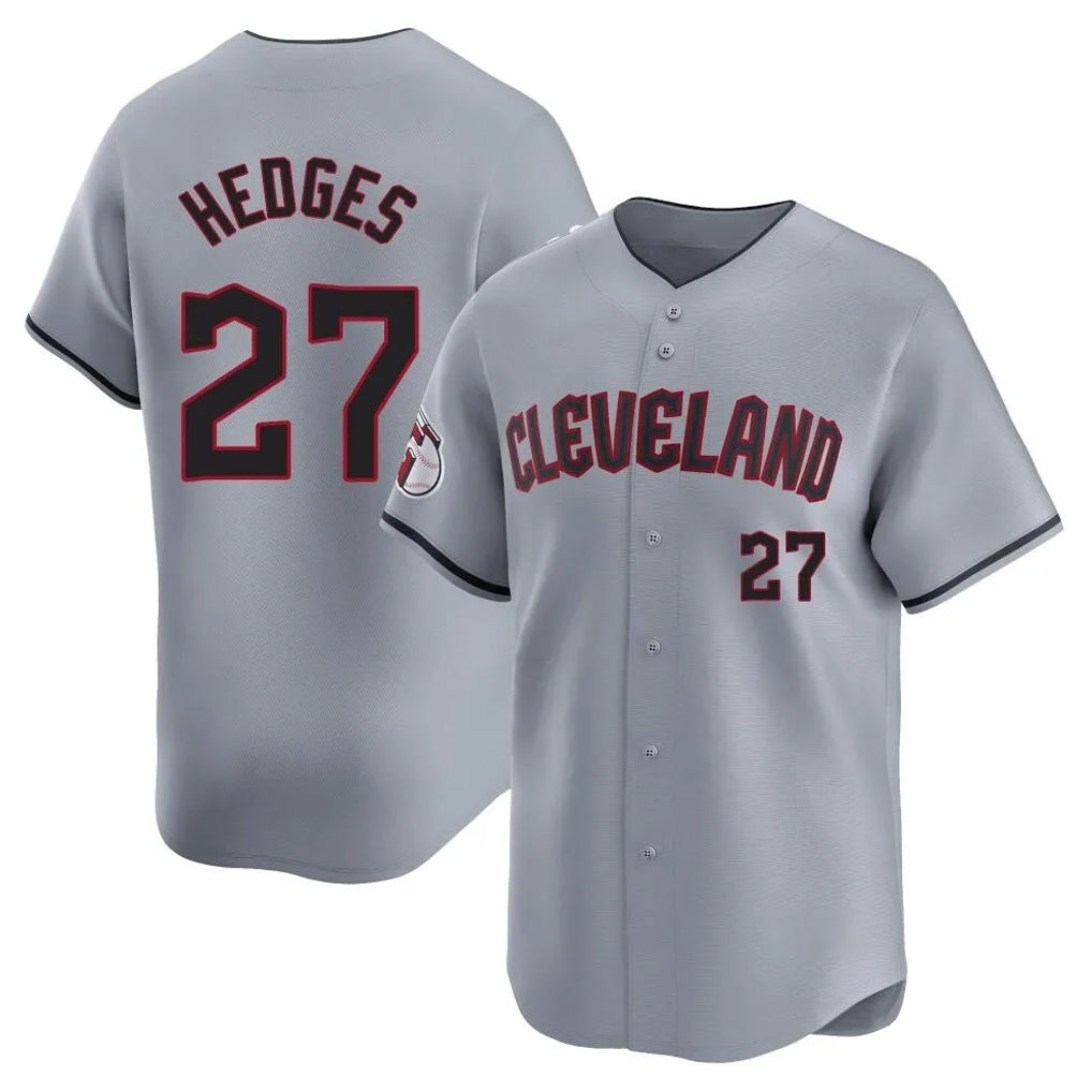 Cleveland Guardians #27 Austin Hedges Player Gray HeidiMiller Road Limited Home Stitched Jerseys