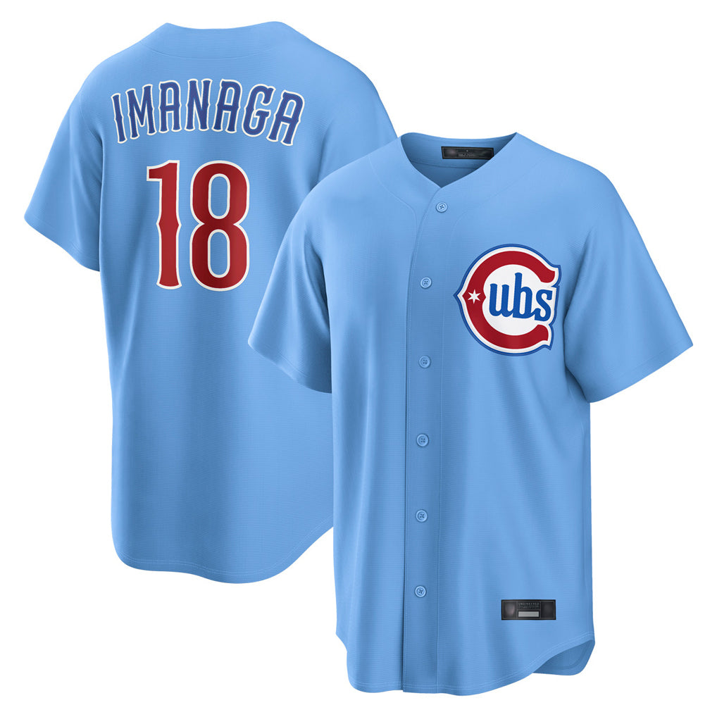 Chicago Cubs #18 Shota Imanaga Player Light Blue HeidiMiller Home Game Stitched Jerseys