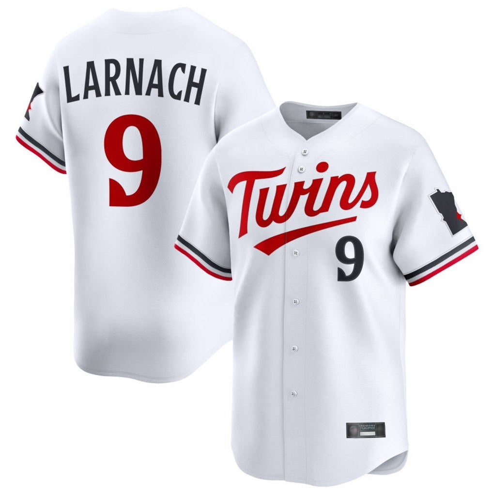 Minnesota Twins #9 Trevor Larnach Player White HeidiMiller Home Limited Stitched Jerseys