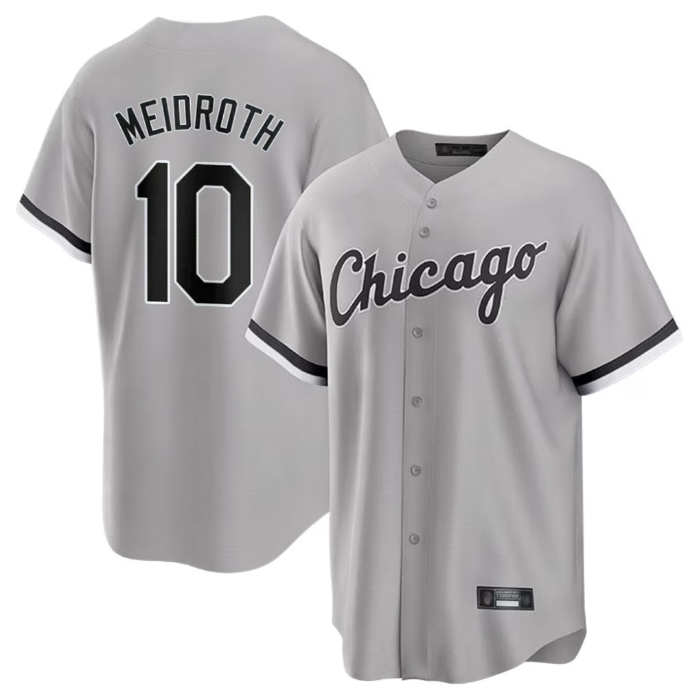 Chicago White Sox #10 Chase Meidroth HeidiMiller Player Gray Home Game Stitched Jerseys