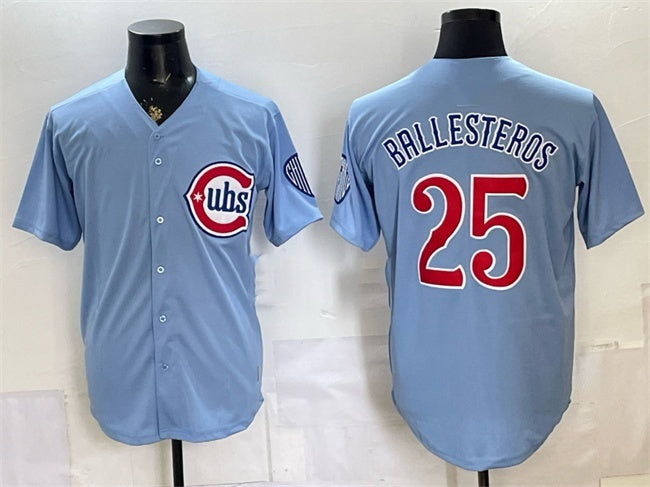 Chicago Cubs #25 Moises ballesteros Blue HeidiMiller 2026 2nd Alternate Limited Stitched Jersey
