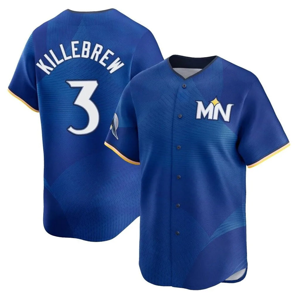 Minnesota Twins #3 Harmon Killebrew Player Royal HeidiMiller City Connect Limited Home Stitched Jerseys