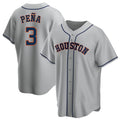 Houston Astros #3 Jeremy Pena Player Gray HeidiMiller Home Game Stitched Jerseys