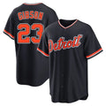 Detroit Tigers #23 Kirk Gibson Player Navy HeidiMiller Home Game Stitched Jerseys