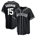 Colorado Rockies #15 Hunter Goodman Player Black HeidiMiller Snake Skin City Home Game Stitched Jerseys