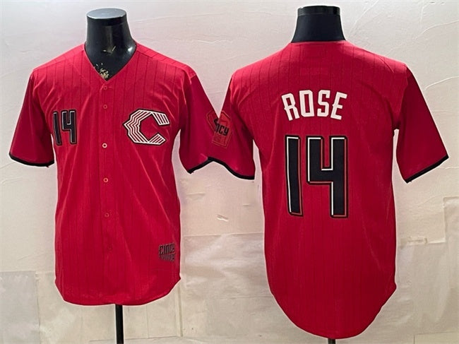 Cincinnati Reds #14 Pete Rose Red HeidiMiller 2026 City Connect Stadium Stitched Jersey