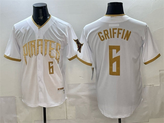Pittsburgh Pirates #6 Konnor Griffin White HeidiMiller 2026 City Connect Stadium Stitched Jersey