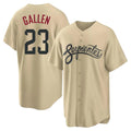 Arizona Diamondbacks #23 Zac Gallen Player Tan HeidiMiller City Connect Home Game Stitched Jerseys