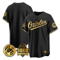 Baltimore Orioles Black Gold HeidiMiller 30th Anniversary of 2131 Home Game Blank Player Stitched Jerseys