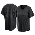 Kansas City Royals #28 Kyle Isbel Player Black HeidiMiller Fashion Game Stitched Jerseys