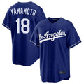 Los Angeles Dodgers #18 Yoshinobu Yamamoto Player Royal HeidiMiller Game Stitched Jerseys
