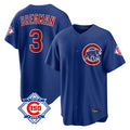 Chicago Cubs #3 Alex Bregman Player Royal HeidiMiller 150th Anniversary Home Game Stitched Jerseys