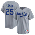 Los Angeles Dodgers #25 Tommy Edman Player Gray HeidiMiller Game Limited Home Stitched Jerseys