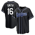 Los Angeles Dodgers #16 Will Smith Player Black HeidiMiller Carbon Limited Home Stitched Jerseys