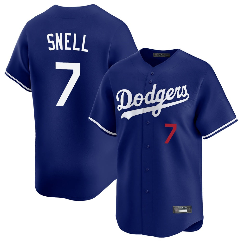 Los Angeles Dodgers #7 Blake Snell Player Royal HeidiMiller Limited Home Stitched Jerseys