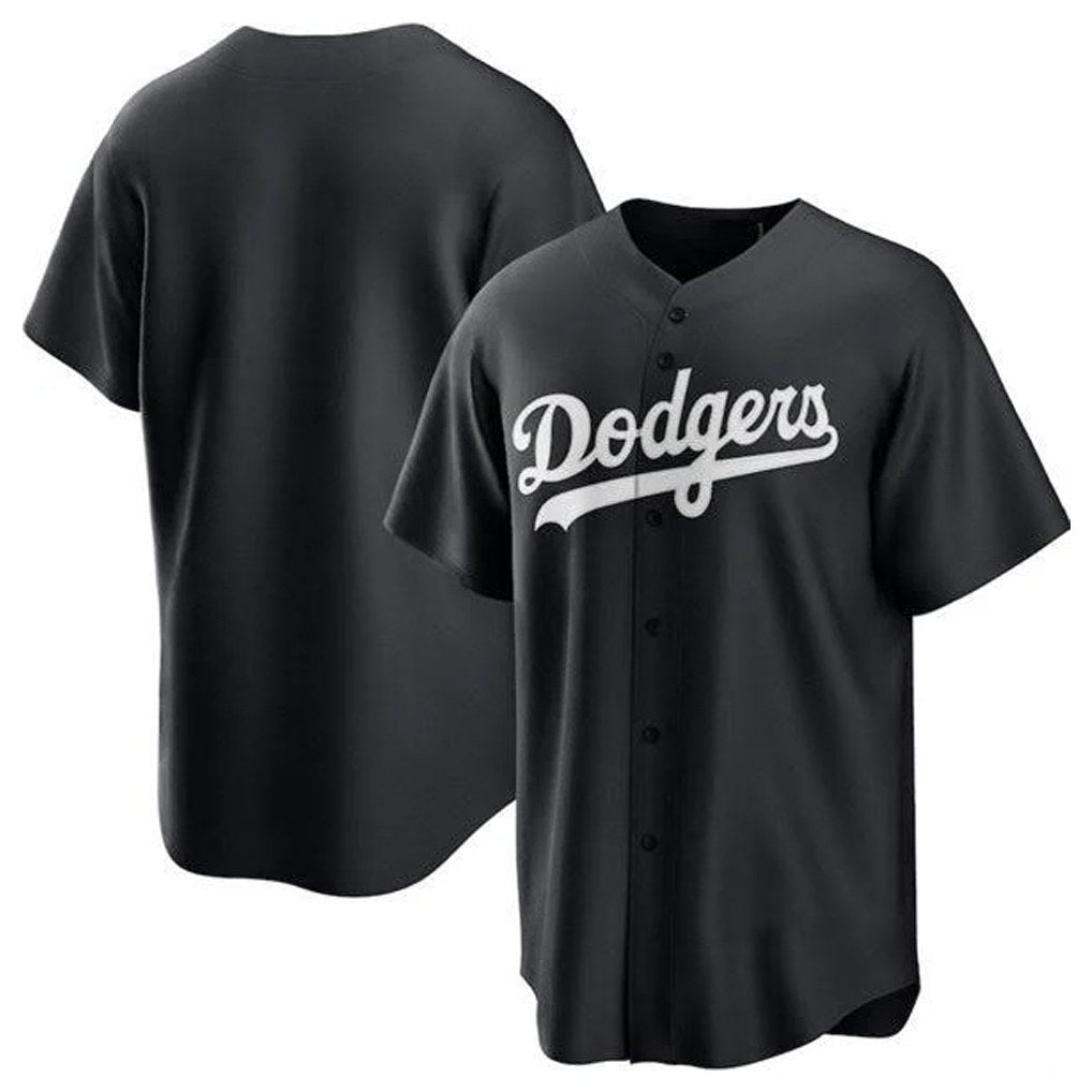 Los Angeles Dodgers Blank Player Black HeidiMiller Pitch Fashion T-shirt Stitched Jerseys