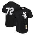 Chicago White Sox #72 Carlton Fisk Player Black HeidiMiller Mitchell & Ness Cooperstown Collection Mesh Game Stitched Jerseys