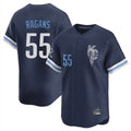 Kansas City Royals #55 Cole Ragans Player Navy HeidiMiller City Connect Limited Home Stitched Jerseys