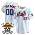 Custom New York Mets x One Piece White HeidiMiller Vapor Premier Limited Jersey - Stitched