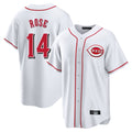 Cincinnati Reds #14 Pete Rose Player White HeidiMiller Game Home Stitched Jerseys