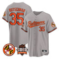 Baltimore Orioles #35 Adley Rutschman Player Gray HeidiMiller 30th Anniversary of 2131 Home Game Stitched Jerseys