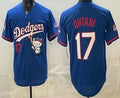 Los Angeles Dodgers #17 Shohei Ohtani Blue HeidiMiller Hello Kitty 2025 World Series Champions Limited Jersey